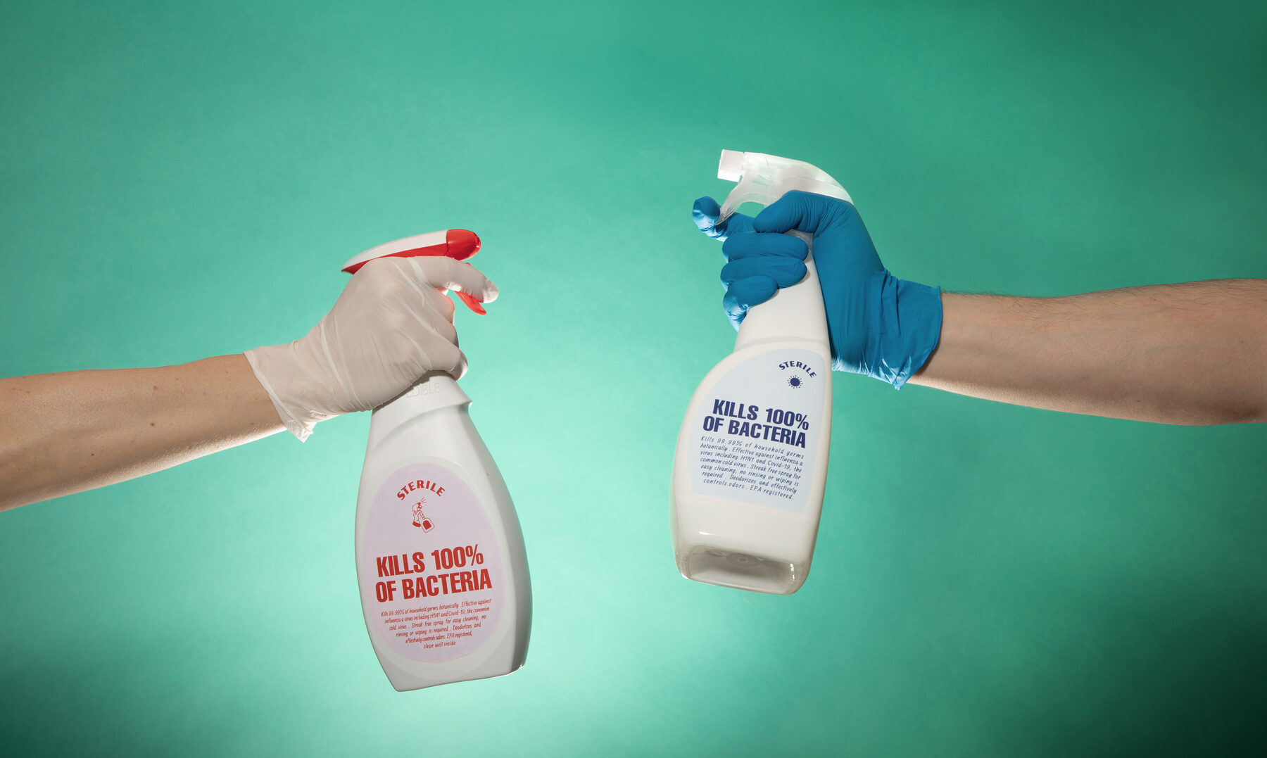 Botellas de spray para desinfección